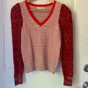 Anthropologie Puff Sleeve Sweater